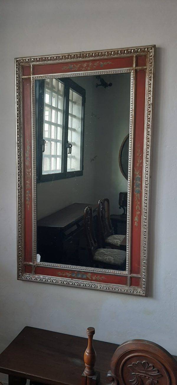 Specchio rettangolare decorato