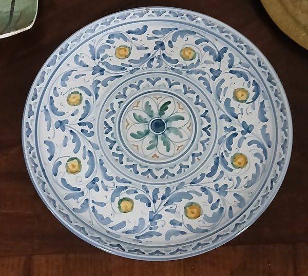 Piatto ceramica siciliano Caltagirone