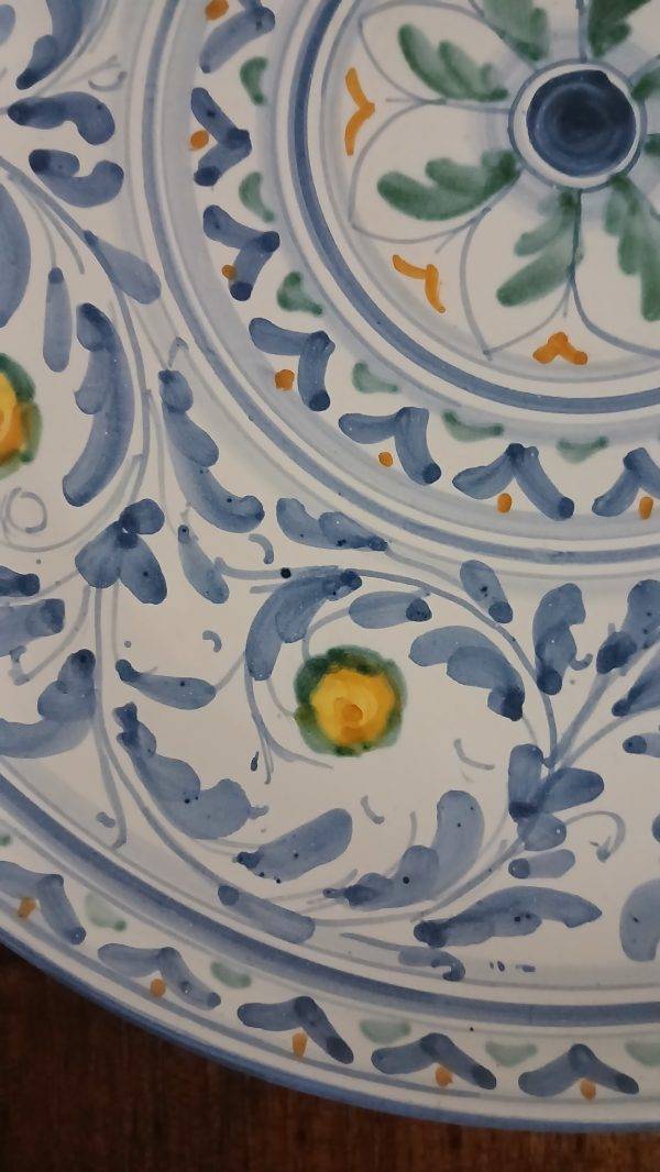 Piatto ceramica italiana appendibile