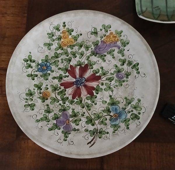 Piatto decorativo ceramica italiana