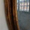 Specchiera Ovale Antica in Legno Dorato