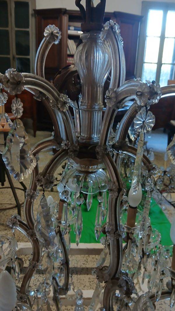 lampadario cristallo vintage