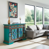 Antica credenza servante dipinta
