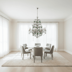 Lampadario importante in cristallo