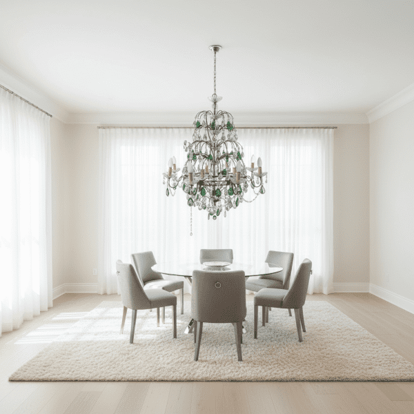 Lampadario importante in cristallo