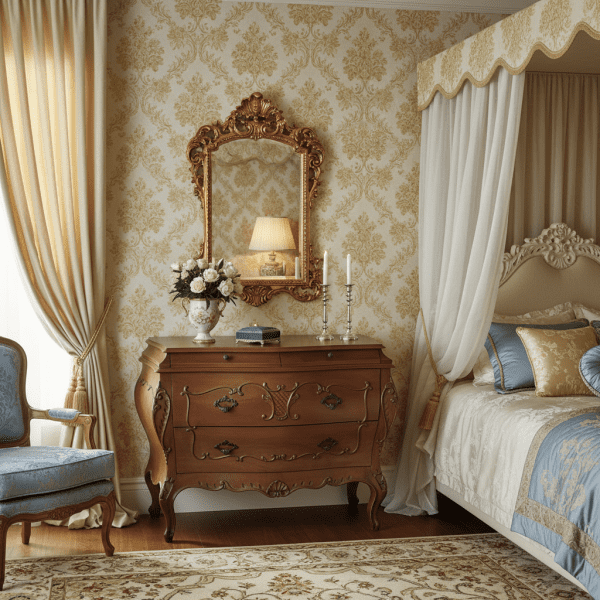 Comò cassettone vintage in stile veneziano