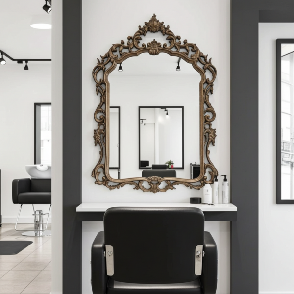 Grande specchio con cornice in stile 1700 francese