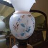 Lampada vintage vetro opaline bianco