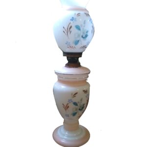 Lampada vetro bianco opaline antica vintage