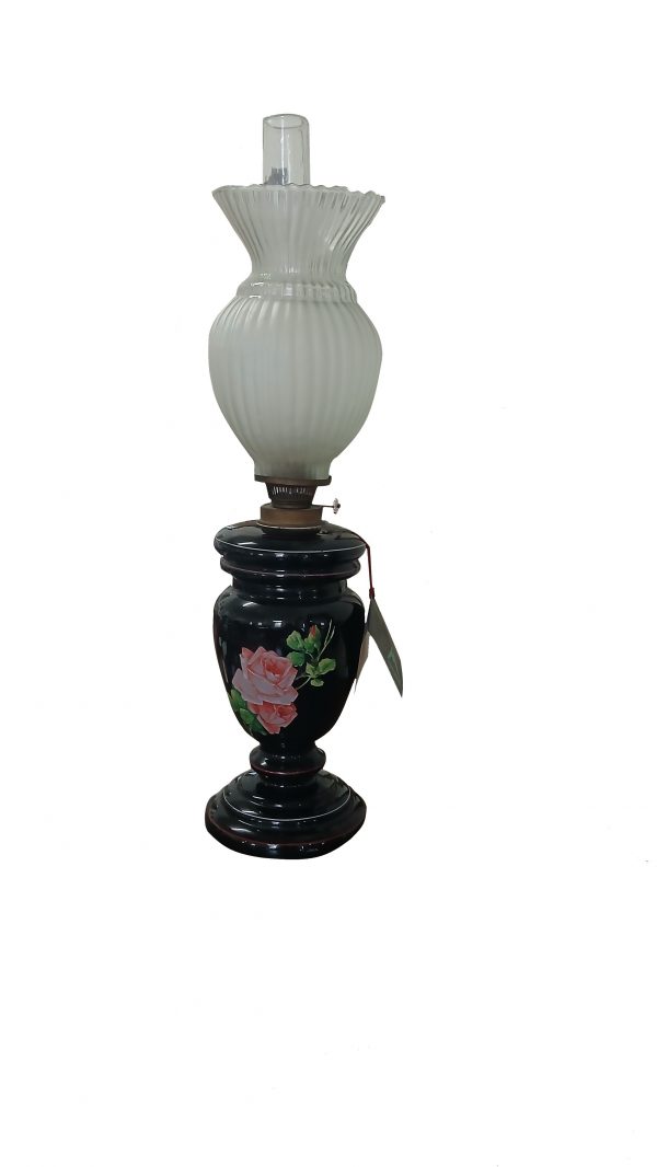 Lampada ad olio vetro opaline
