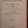 "istituzioni di medicina pratica" volume antico