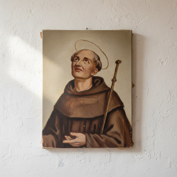 Quadro olio su tela dipinto religioso San Giacomo della Marca