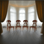 set quattro sedie Bedermeier