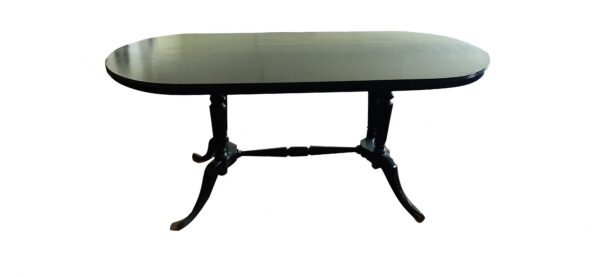 Tavolo legno vernice nera antico vintage