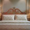 Testata letto matrimoniale in legno massiccio