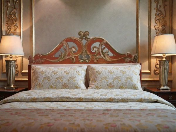 Testata letto matrimoniale in legno massiccio