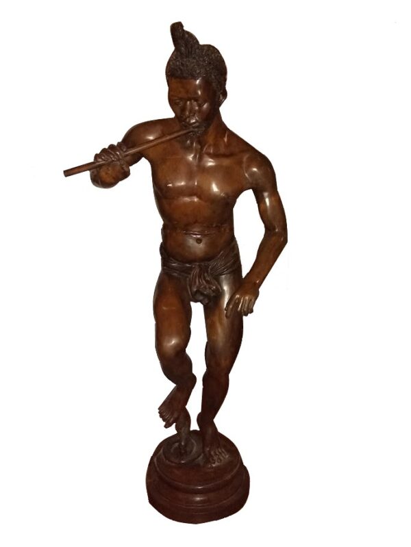 Statua in bronzo "il suonatore"
