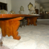 Piede a lira grande tavolo rettangolare in legno massello