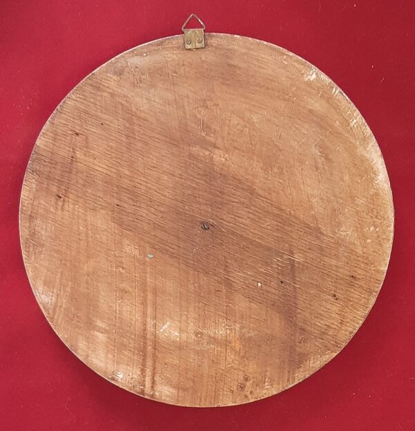 Retro piatto in legno antico