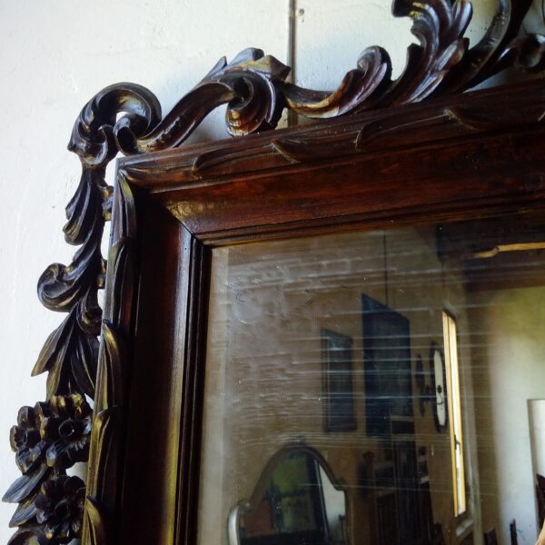 Specchiera rettangolare tardo barocco